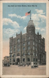 City Hall and Police Station, Sioux City, Ia. Iowa Postcard Postcard Postcard