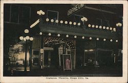 Orpheum Theatre Sioux City, IA Postcard Postcard Postcard