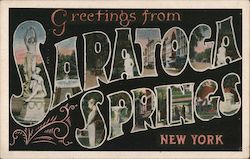 Greetings from Saratoga Springs Postcard