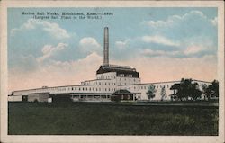 Morton Salt Works, Hutchinson, Kans. Postcard