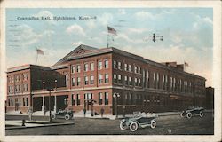 Convention Hall, Hutchinson, Kans. Postcard