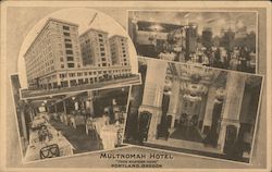 Multnomah Hotel "Your Western Home" Portland, Oregon Postcard Postcard Postcard