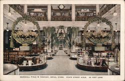 Marshall Field & Company, Retail Store, State Street Aisle Chicago, IL Postcard Postcard Postcard