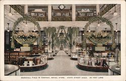 Marshall Field & Company, State Street Aisle Postcard