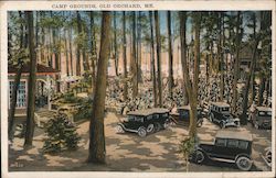 Camp Grounds, Old Orchard, ME Postcard