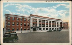 Burlington Station, Lincoln, Neb. Nebraska Postcard Postcard Postcard