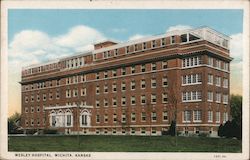 Wesley Hospital Wichita, KS Postcard Postcard Postcard