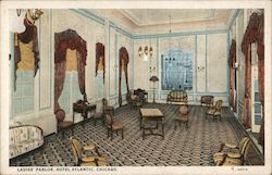 Ladies' Parlor, Hotel Atlantic Postcard