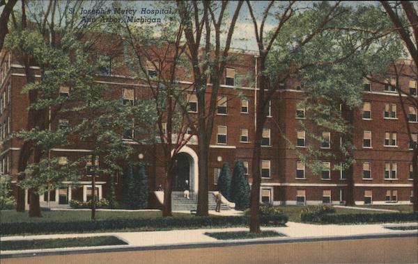 St Josephs Mercy Hospital Ann Arbor Mi Postcard