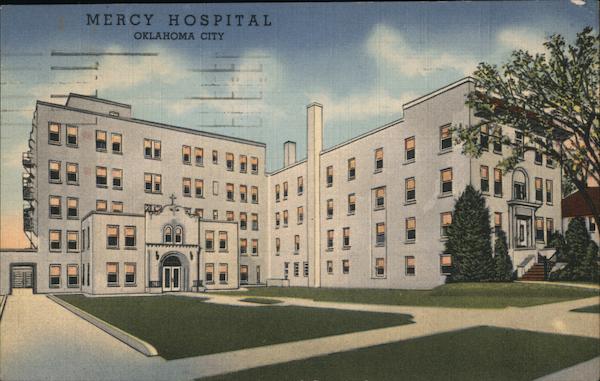 Mercy Hospital Oklahoma City, OK Postcard