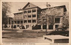 Students' Residence, St. Mary's Hospital Rochester, MN Postcard Postcard Postcard