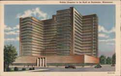 Kahler Hospital to be Built at Rochester, Minnesota Postcard