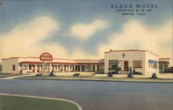 Alada Motel, Highways 40-36-287 Denver, CO Postcard Postcard Postcard