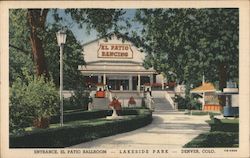 Entrance, El Patio Ballroom - Lakeside Park Postcard