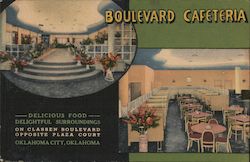 Boulevard Cafeteria Oklahoma City, OK Postcard Postcard Postcard