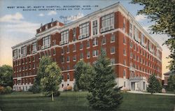 St. Mary's Hospital West Wing Postcard