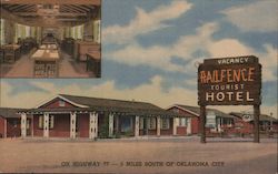 Railfence Tourist Hotel Oklahoma City, OK Postcard Postcard Postcard