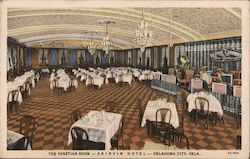 The Venetian Room, Skirvin Hotel Postcard