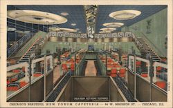 Chicago's Beautiful New Forum Cafeteria Postcard