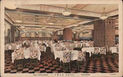 The cafeteria - YMCA Hotel Postcard