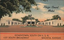 Plaza Court Motel Postcard