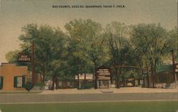 Rio Courts, 2323 So. Quannam, Tulsa 7, Okla. Oklahoma Postcard Postcard Postcard