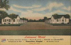 Lakewood Motel Denver, CO Postcard Postcard Postcard