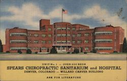 Spears Chiropractic Sanitarium and Hospital Denver, CO Postcard Postcard Postcard