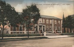 Lane Hall, University of Michigan Postcard