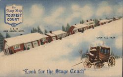 The Stage Stop Tourist Court Postcard