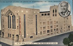 Third Baptist Church on Grand at Washington St. Louis, MO Postcard Postcard Postcard