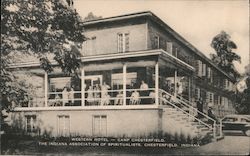 Western Hotel - Camp Chesterfield, The Indiana Association of Spiritualists Postcard