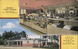 SAXON'S CANDY KITCHEN Attalla, AL Postcard Postcard Postcard