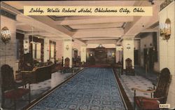 Lobby, Wells Robert Hotel, Oklahoma City, Okla. Postcard Postcard Postcard