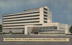 Downtown Branch, Young Men's Christian Association Oklahoma City, OK Postcard Postcard Postcard