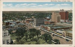 Bird's Eye View of Enid, Okla. Postcard