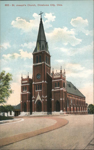 St. Joseph's Church Oklahoma City, Ok Postcard