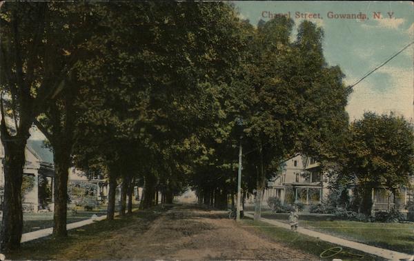 Chanel Street Gowanda, NY Postcard