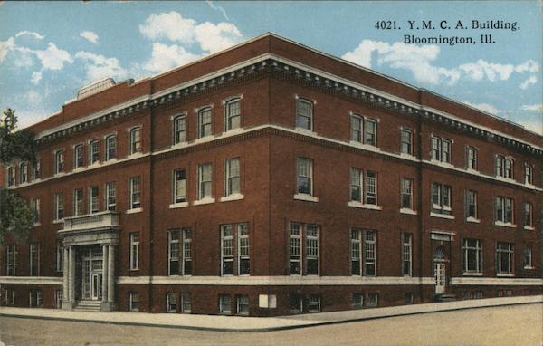 YMCA Building Bloomington, IL Postcard