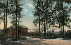 Aquarium and Horticultural Hall, Bell Isle Postcard