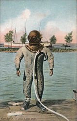 A Great Lakes Diver Postcard