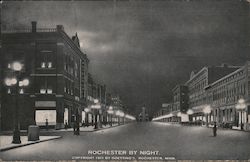 Rochester by Night Postcard