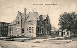 Public Library Postcard