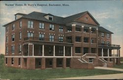 Nurses’ Home. St. Mary’s Hospital Postcard