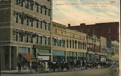 Grand St. Looking South From Randolph Enid, OK Postcard Postcard Postcard