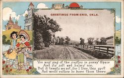 Greetings from Enid, Okla. Oklahoma Postcard Postcard Postcard