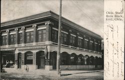 Oklahoma State Bank Block Postcard