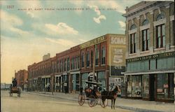 Main St. East from Independence St. Postcard