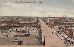 Grand Ave, looking West Postcard