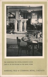 The Narcissus Tea Room, Seventh Floor, Marshal Field & Company Postcard